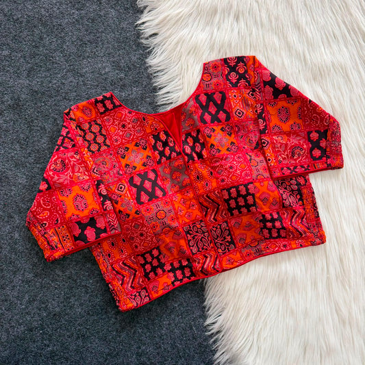 Pure Cotton Hand Block Print Skirt with Side Elastic
