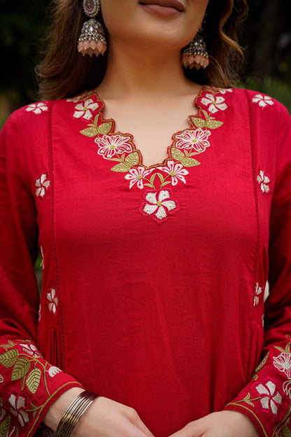 Party Wear Anarkali Kurti with Pant & Embroidered Dupatta - WhatsApp Image 2026-08-13 at 23.04.27 (4)