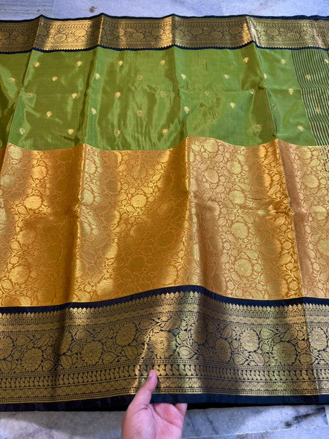 Banarasi Soft Silk Katan Half & Half Saree with Jall & Buti - WhatsApp Image 2026-08-14 at 20.15.42 (1)