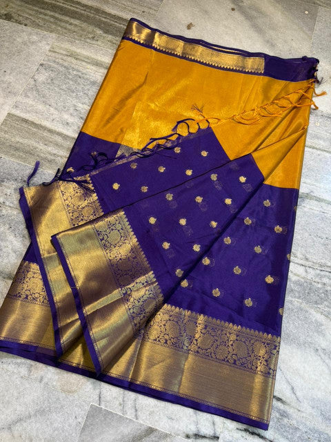 Kanchi Pattu Silk Half & Half Saree with Gold Zari Border - WhatsApp Image 2026-08-14 at 20.21.50 (1)
