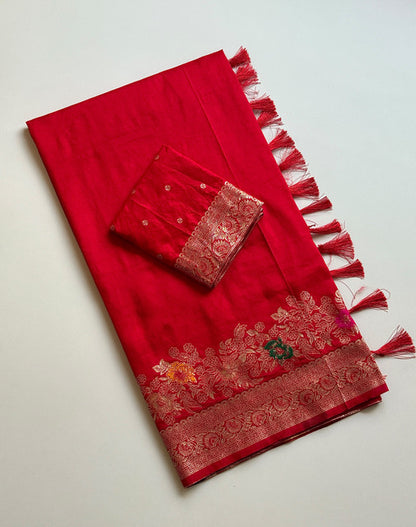Soft Georgette Silk Saree with Self Jacquard Weaving & Multi-Weave Border - WhatsApp Image 2026-08-14 at 20.34.58 (1)