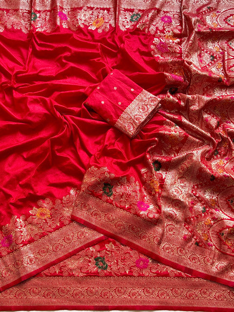Soft Georgette Silk Saree with Self Jacquard Weaving & Multi-Weave Border - WhatsApp Image 2026-08-14 at 20.34.59 (2)