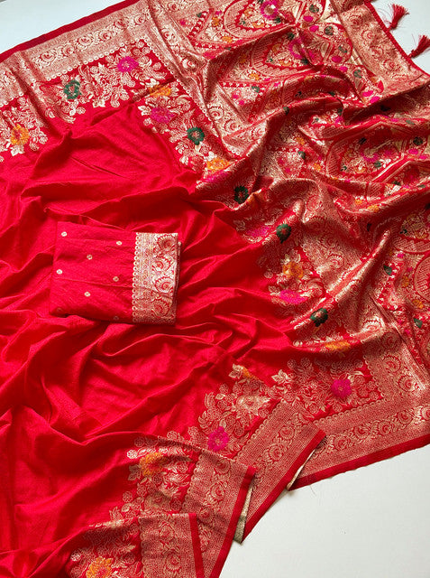 Soft Georgette Silk Saree with Self Jacquard Weaving & Multi-Weave Border - WhatsApp Image 2026-08-14 at 20.34.59