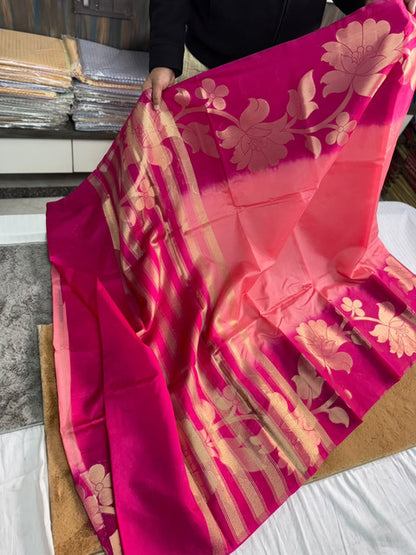 Banarasi Jamdani Mango Soft Silk Saree with Designer Weaving - WhatsApp Image 2026-08-14 at 20.58.14