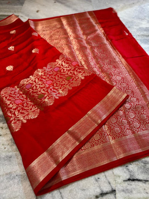 Banarasi Viscose Silk Half Buti Ada Saree with Alfi Butta Weaving - WhatsApp Image 2026-08-14 at 21.03.02 (1)