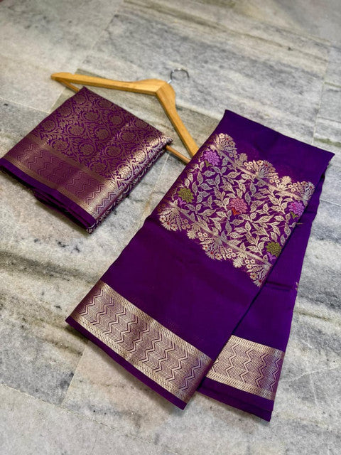 Banarasi Viscose Silk Half Buti Ada Saree with Alfi Butta Weaving - WhatsApp Image 2026-08-14 at 21.03.02