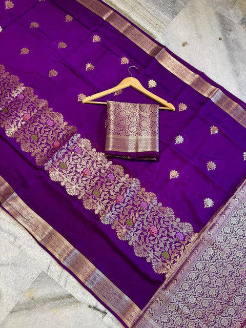 Banarasi Viscose Silk Half Buti Ada Saree with Alfi Butta Weaving - WhatsApp Image 2026-08-14 at 21.03.03 (1)