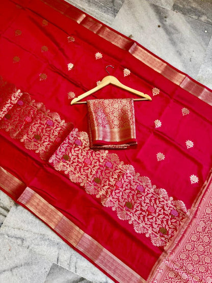 Banarasi Viscose Silk Half Buti Ada Saree with Alfi Butta Weaving - WhatsApp Image 2026-08-14 at 21.03.03