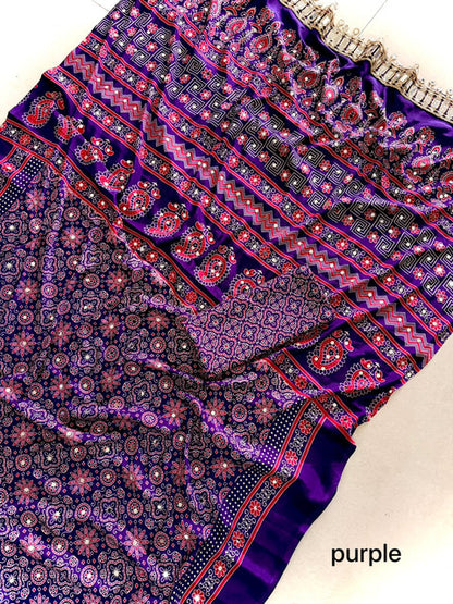 Pure Arjakh Satin Viscose Silk Saree with Designer Print & Mirror Work - WhatsApp Image 2026-08-14 at 21.13.42 (2)