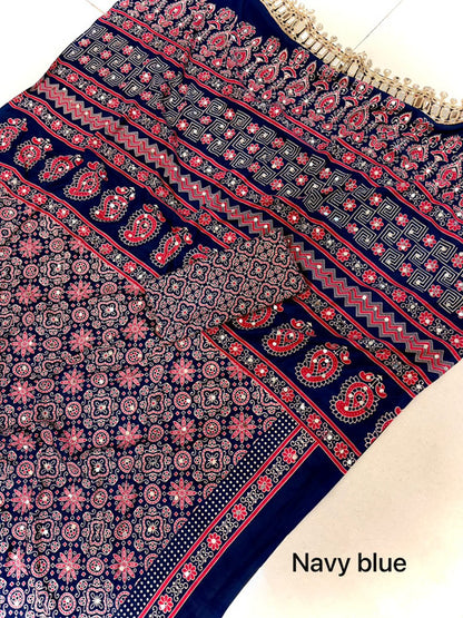 Pure Arjakh Satin Viscose Silk Saree with Designer Print & Mirror Work - WhatsApp Image 2026-08-14 at 21.13.42