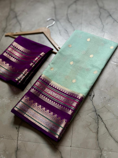 Banarasi Dyble Dupion Soft Silk Saree with Butti Weaving - WhatsApp Image 2026-08-14 at 21.25.05 (2)