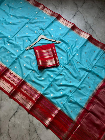 Banarasi Dyble Dupion Soft Silk Saree with Butti Weaving - WhatsApp Image 2026-08-14 at 21.25.06 (2)