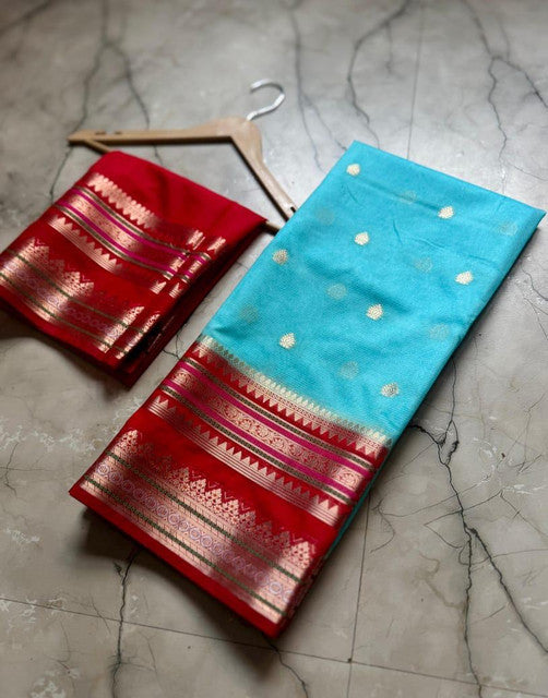 Banarasi Dyble Dupion Soft Silk Saree with Butti Weaving - WhatsApp Image 2026-08-14 at 21.25.04 (1)