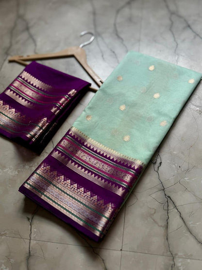 Banarasi Dyble Dupion Soft Silk Saree with Butti Weaving - WhatsApp Image 2026-08-14 at 21.25.05