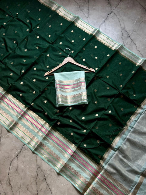 Banarasi Dyble Dupion Soft Silk Saree with Butti Weaving - WhatsApp Image 2026-08-14 at 21.25.06 (1)