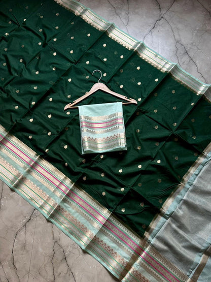 Banarasi Dyble Dupion Soft Silk Saree with Butti Weaving - WhatsApp Image 2026-08-14 at 21.25.06 (1)