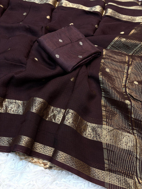 Pure Viscose Kota Doriya Saree with Jacquard Border and Butti - WhatsApp Image 2026-09-02 at 10.35.36