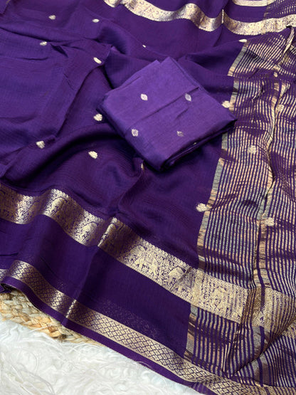 Pure Viscose Kota Doriya Saree with Jacquard Border and Butti - WhatsApp Image 2026-09-02 at 10.35.37 (1)