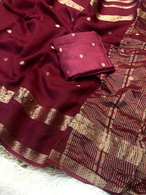 Pure Viscose Kota Doriya Saree with Jacquard Border and Butti - WhatsApp Image 2026-09-02 at 10.35.37 (2)
