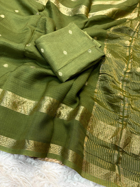 Pure Viscose Kota Doriya Saree with Jacquard Border and Butti - WhatsApp Image 2026-09-02 at 10.35.37