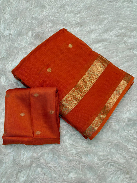 Pure Viscose Kota Doriya Saree with Jacquard Border and Butti - WhatsApp Image 2026-09-02 at 10.35.38 (2)