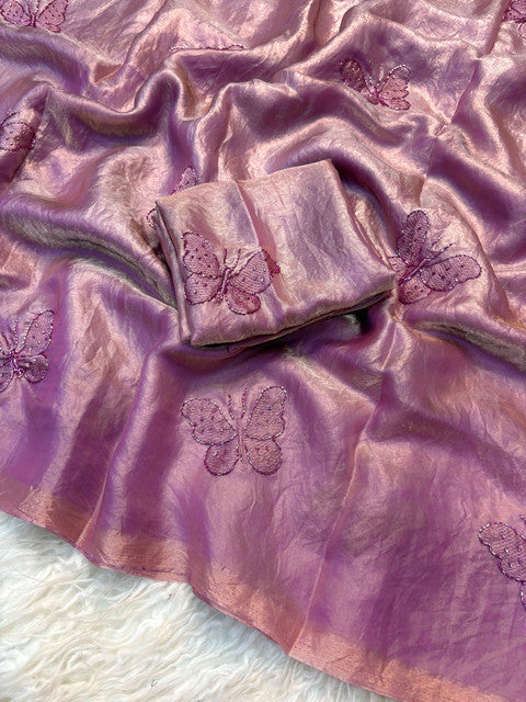 Space Satin Saree with Sequin Work and Running Blouse - WhatsApp Image 2026-09-02 at 10.36.39 (1)