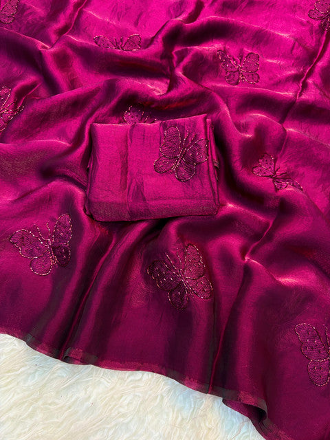 Space Satin Saree with Sequin Work and Running Blouse - WhatsApp Image 2026-09-02 at 10.36.40