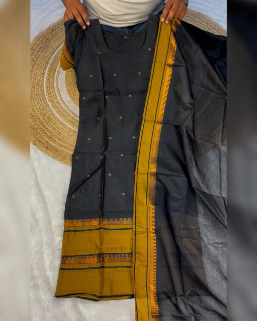 Heavy Kanchi Cotton Stitched Kurti with Zari Weaving and Dupatta - WhatsApp Image 2026-09-02 at 10.38.29 (2)
