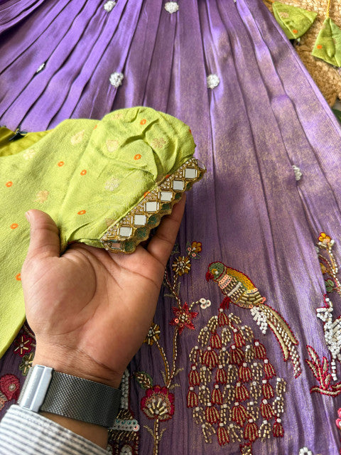 Maggam Work Village Theme Kids Lehenga - WhatsApp Image 2026-09-02 at 10.45.43 (1)