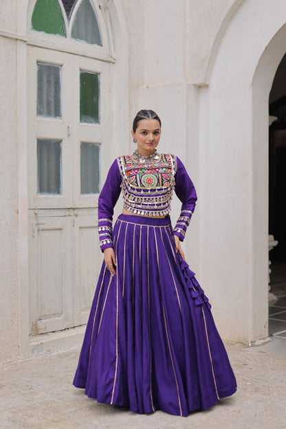 Navratri Roman Lehenga Choli with Gota-Patti and Mirror Lace Work - WhatsApp Image 2026-09-02 at 10.48.22