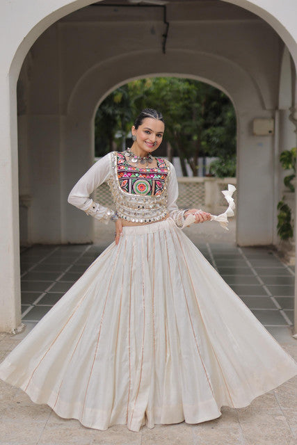Navratri Roman Lehenga Choli with Gota-Patti and Mirror Lace Work - WhatsApp Image 2026-09-02 at 10.48.23