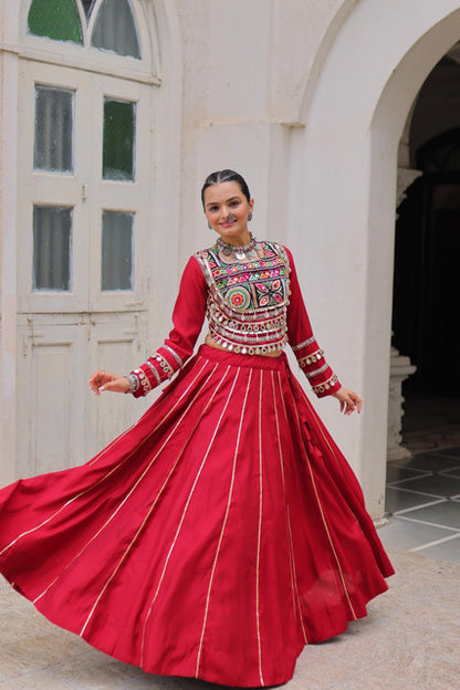 Navratri Roman Lehenga Choli with Gota-Patti and Mirror Lace Work - WhatsApp Image 2026-09-02 at 10.48.26 (1)