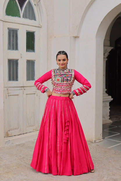 Navratri Roman Lehenga Choli with Gota-Patti and Mirror Lace Work - WhatsApp Image 2026-09-02 at 10.48.29 (1)