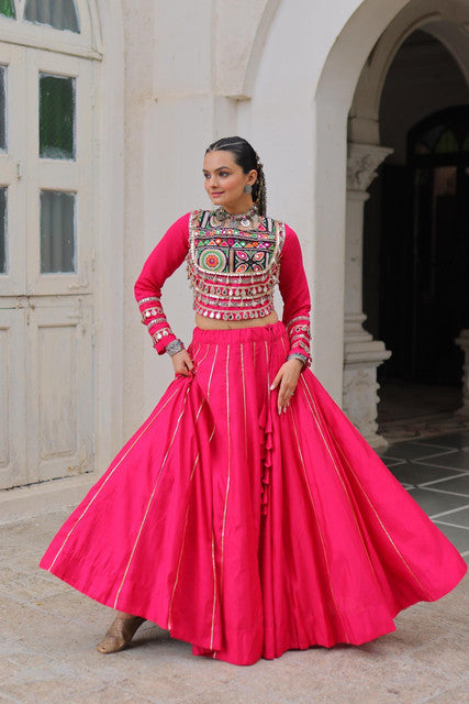 Navratri Roman Lehenga Choli with Gota-Patti and Mirror Lace Work - WhatsApp Image 2026-09-02 at 10.48.29 (2)