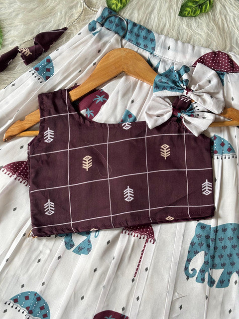 Little Kids Lehenga Choli with Elephant Print - WhatsApp Image 2026-09-02 at 10.49.22