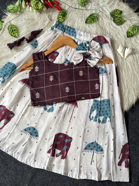 Little Kids Lehenga Choli with Elephant Print - WhatsApp Image 2026-09-02 at 10.49.23