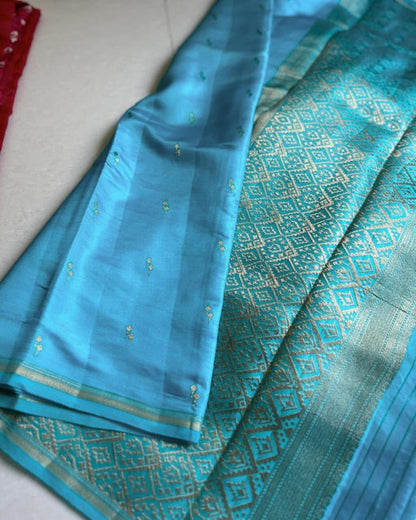 Banarasi Raw Mango Silk Saree with Designer Border and Pallu - WhatsApp Image 2026-09-02 at 10.58.19