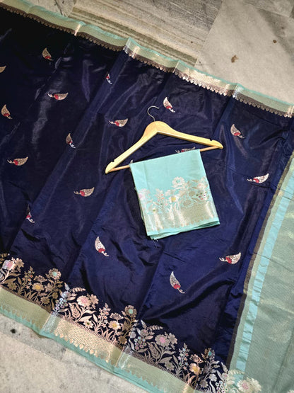 Banarasi Katan Silk Saree with Contrast Alfi Border and Zari Butti - WhatsApp Image 2026-09-02 at 11.08.41 (1)