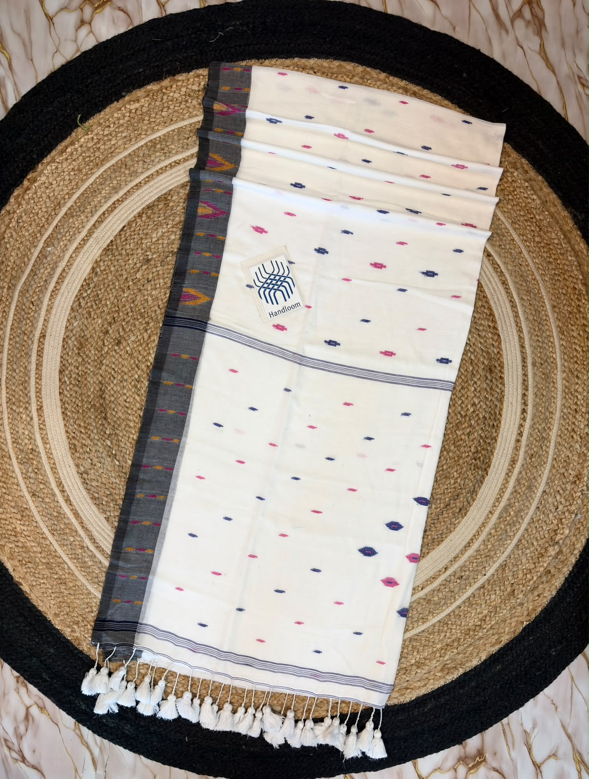 Authentic Mul Cotton Handmade Saree – 120 Count