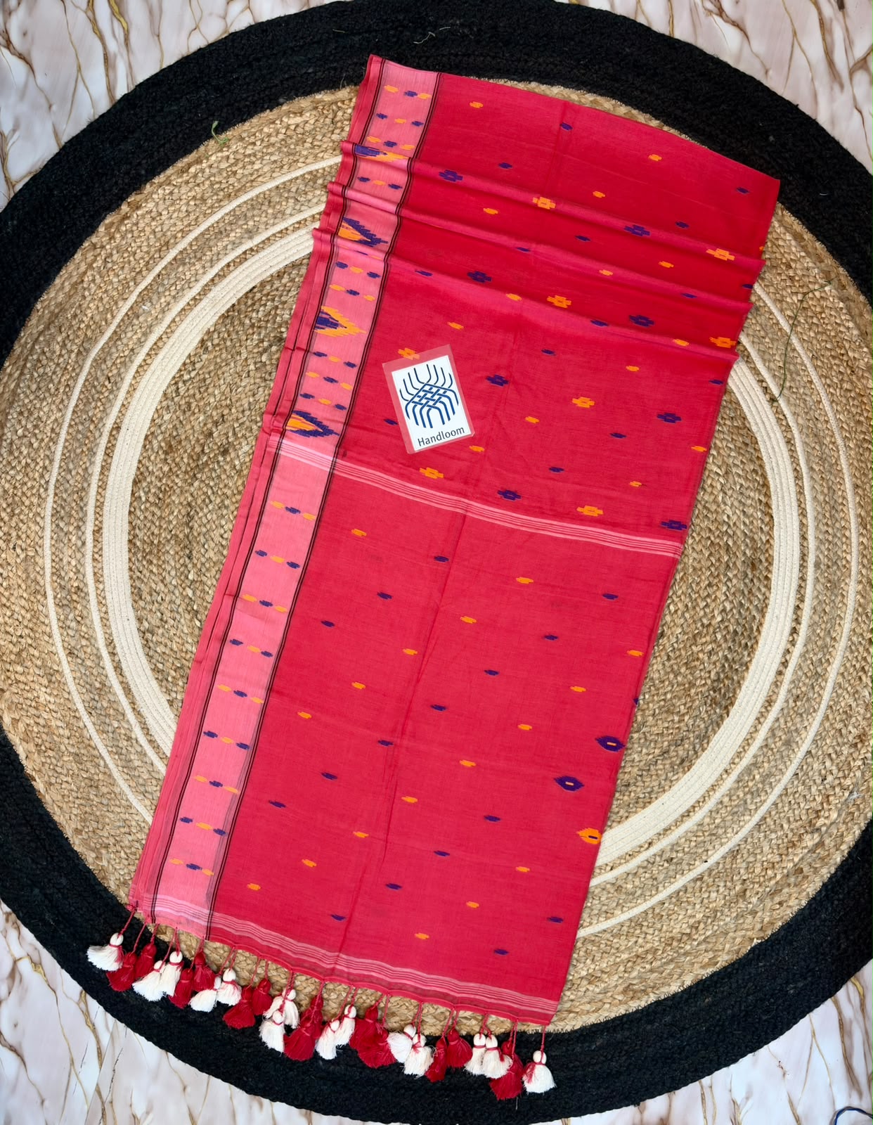 Authentic Mul Cotton Handmade Saree – 120 Count