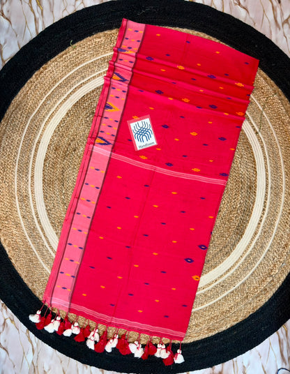 Authentic Mul Cotton Handmade Saree – 120 Count