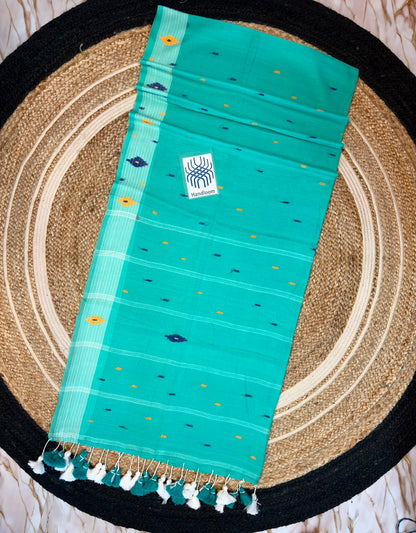 Authentic Mul Cotton Handmade Saree – 120 Count