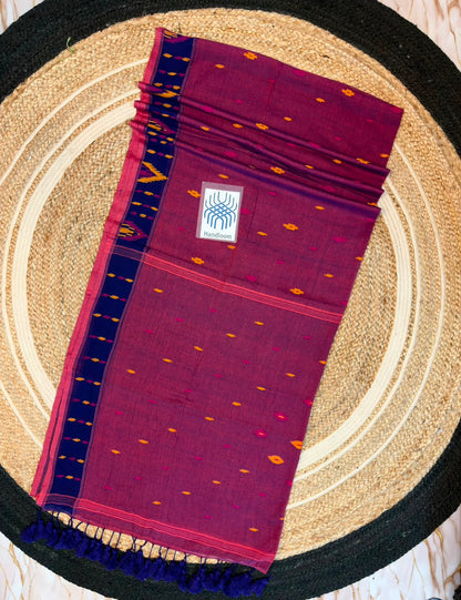 Authentic Mul Cotton Handmade Saree – 120 Count