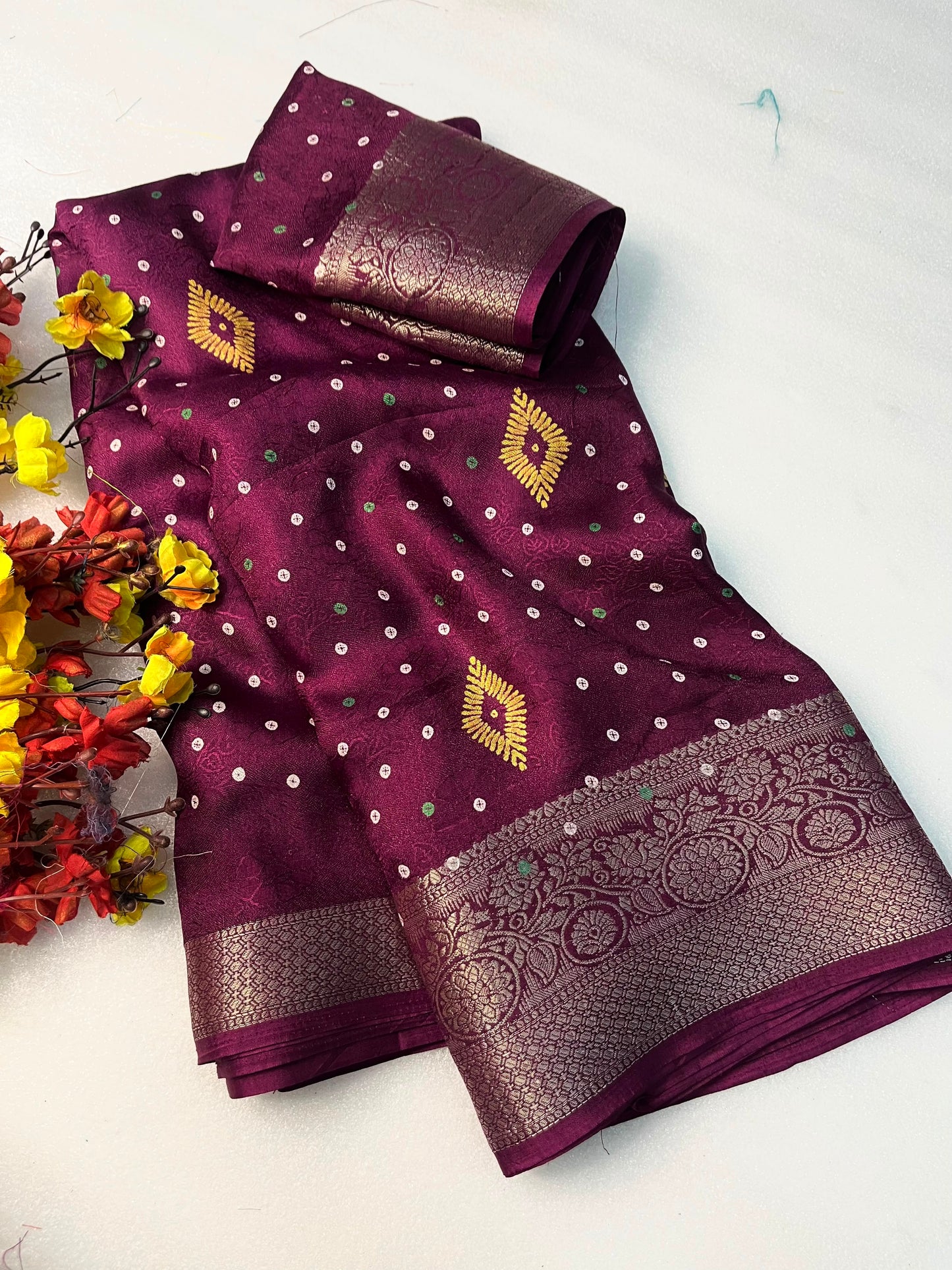 Soft Lightweight Georgette Saree with Matching Blouse