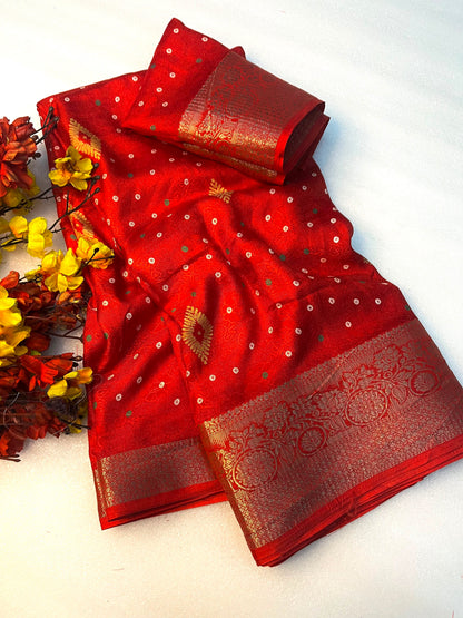 Soft Lightweight Georgette Saree with Matching Blouse