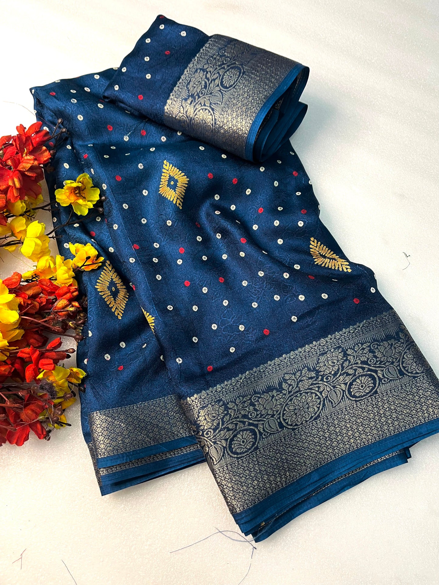 Soft Lightweight Georgette Saree with Matching Blouse