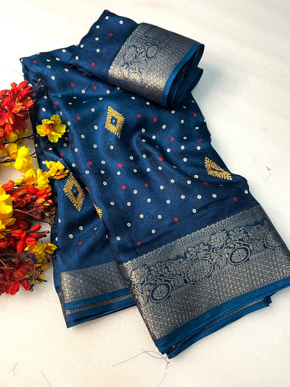 Soft Lightweight Georgette Saree with Matching Blouse