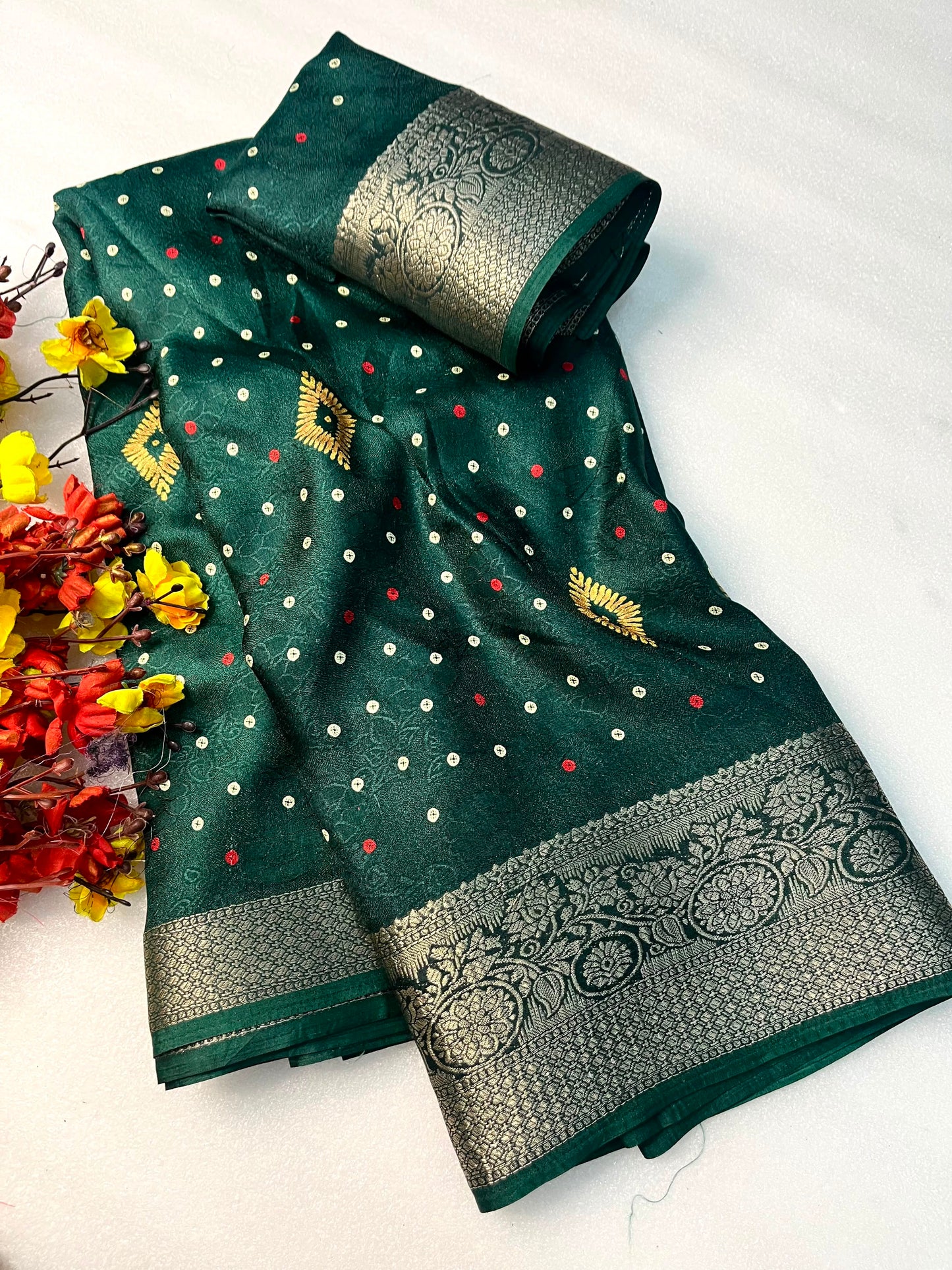 Soft Lightweight Georgette Saree with Matching Blouse