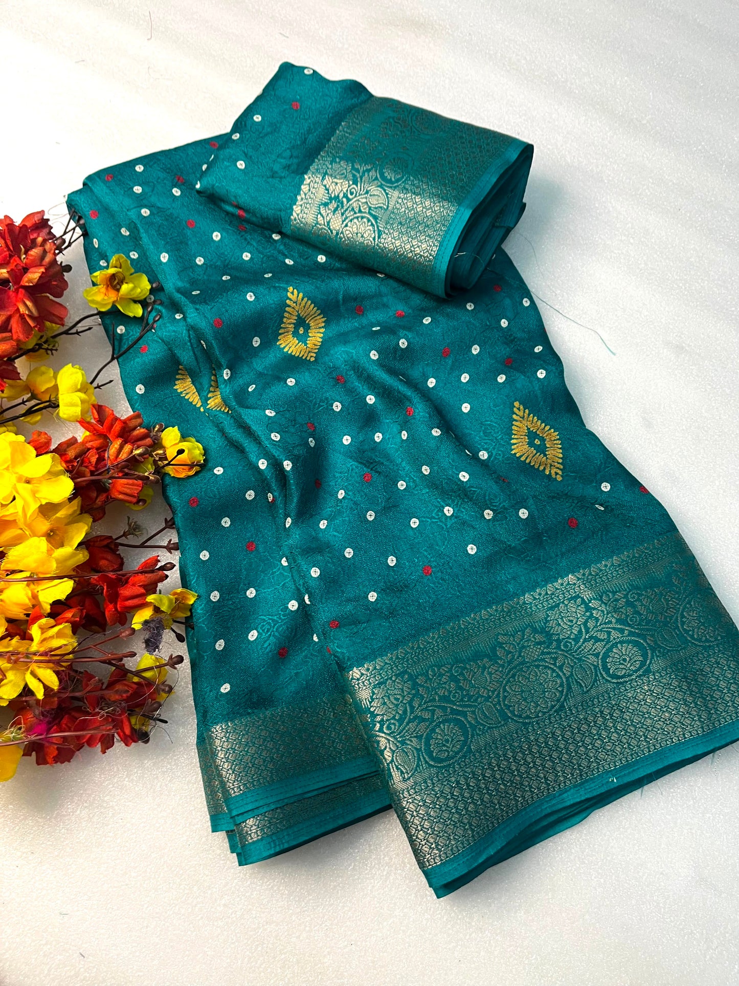 Soft Lightweight Georgette Saree with Matching Blouse