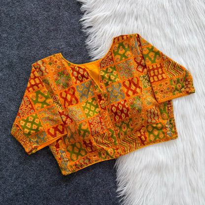 Pure Cotton Hand Block Print Skirt with Side Elastic
